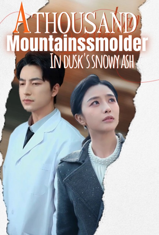 A thousand mountains smolder in dusk's snowy ash